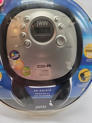 jWIN Portable Personal CD Player & Headphones JX-CD313