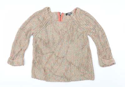 Marks and Spencer Damen Pullover Rundhals Baumwollmischung Größe M