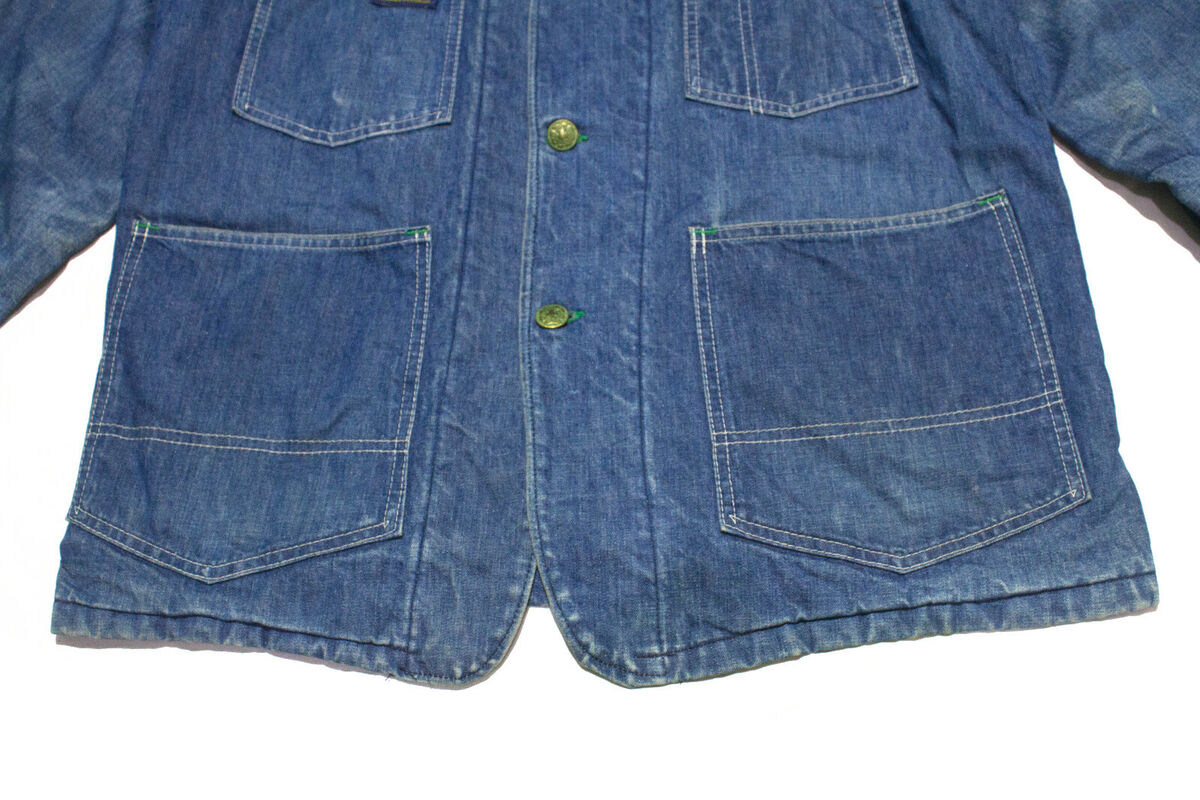 Vintage Oshkosh B'Gosh Chore Worker Jacket Nylon Lining size Vintage Oshkosh B'Gosh Chore Worker Jacket Nylon Lining size