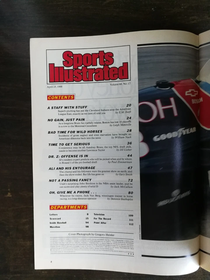 Revista Sports Illustrated 25 de abril de 1988 Muhammad Ali - John Stockton - 822 Foto 2 de 2