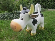 Kuh stehend Garten Deko Figur 49x43x30cm Gartendekoration Statuette Neu