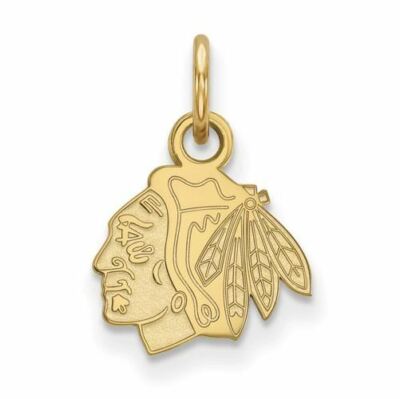 10k Gold NHL Chicago Blackhawks Extra Small Anhänger