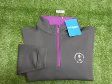 Columbia Omni-Wick Wickhams Hills Golf Pullover C.C. Logo Grey/Purple Medium