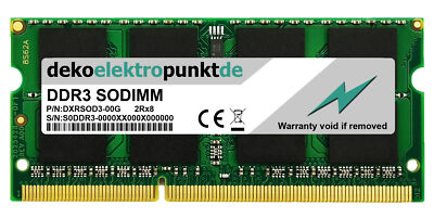 8GB 4GB RAM Speicher passend für HP-Compaq Pavilion Notebook 15-b182er Sleekbook