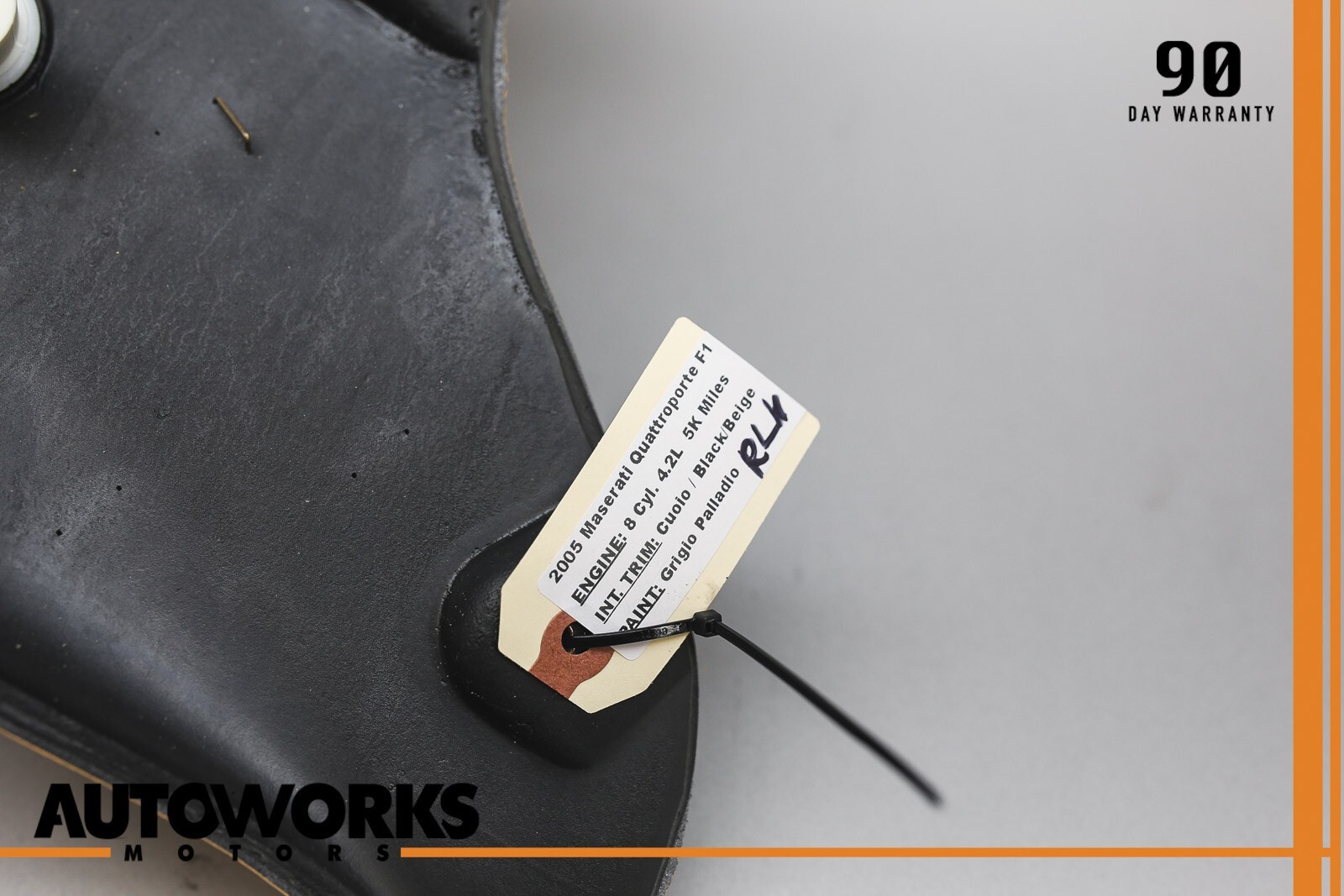 03-08 Maserati Quattroporte M139 Rear Left Side C Pillar Trim Panel Cuoio OEM