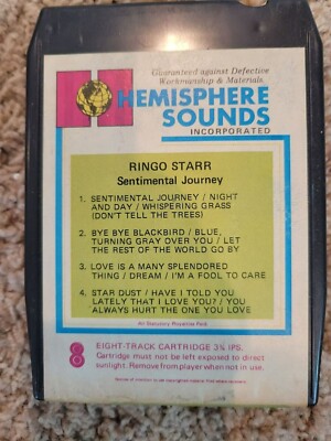 ONLY ONE LISTED RARE 8 Track Ringo Starr Sentimental Journey Beatles Alt Cover