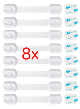 8 x Kindersicherung Schubladensicherung Schrankschloss Baby Kinder Schutz Safe