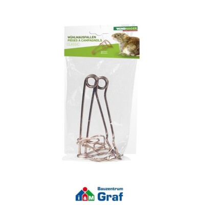 WINDHAGER Wühlmausfalle CLASSIC Draht-Wühlmausfalle, 2 Stk./Pck. /#86000897