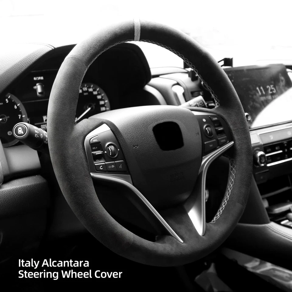 Сделай сам чехол для рулевого колеса алькантара ручная строчка для Honda Acura MDX 2014-2018 - Изображение 2 из 4