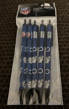 NFL Indianapolis Colts Click Pens 5 pack Black Ink