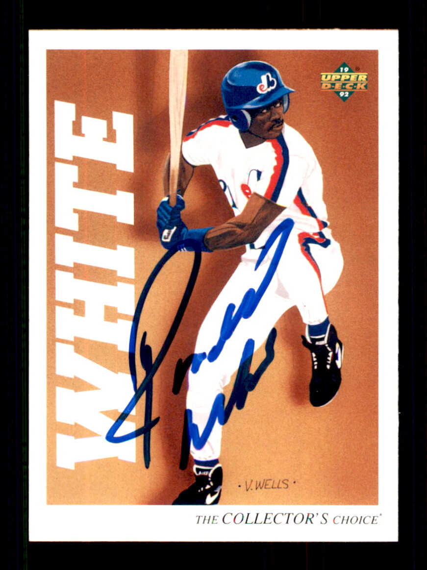 1992 Upper Deck Minor League #33 Rondell White On Card Autograph