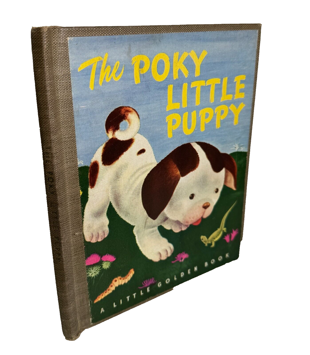 THE POKY LITTLE PUPPY Vintage Little Golden Book 1942 3rd Print