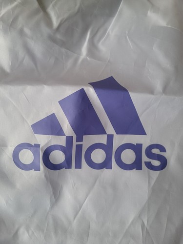 LILAC/Blue ADIDAS Cinch Bag/Backsack 19" Tall X 15" Wide With 22" Drop Cords - Picture 2 of 7