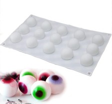 3D Ice Ball Eyeball Chocolate Bath Bomb Mold Silicone 1 Inch