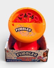 LITTLE KIDS Fubbles BUBBLE BLASTIN MACHINE Blows Streams of Bubbles AGES 3 NEW