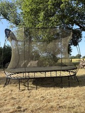 Springfree Oval Trampoline with Hoop And Ladder. USED But VG Condition