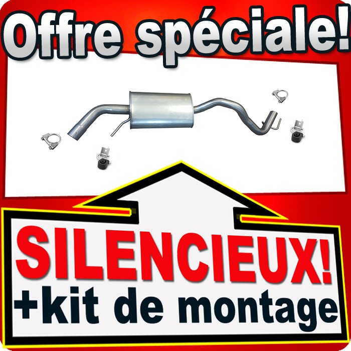 Silencieux VW T4 2.4 D 2.5TDi Syncro pot echappement inox austenitique SWB 1996