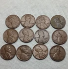 Lincoln Wheat Small Cents Lot 1920-1950 Bronze Circulated Denver SF US One Cent