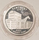 2001 1 OZ .999 SILVER ROUND, KENTUCKY STATEHOOD - B.U. & SEALED IN PLASTIC!