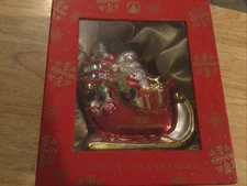 Hotel Del Coronado 2020 Annual Christmas Ornament Santa In Sleigh