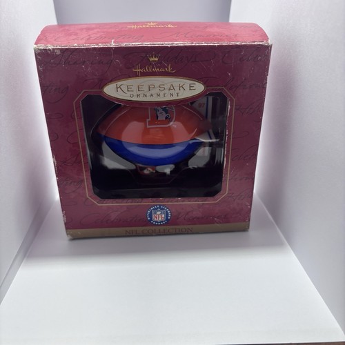 Hallmark Keepsake Ornament 1997 Denver Broncos Blimp HTF NFL Collection Football - Picture 2 of 3