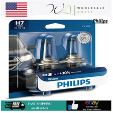 Philips H7 Vision Upgrade Headlight Bulbs Premium Automotive Replacement
