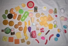 Lot of Mixed Toy Play Food Plastic Kitchen Groceries Fruits Veggies Bakery