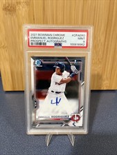 2021 Bowman Chrome Emmanuel Rodriguez 1st Auto, PSA 9 #CPA-ERO TWINS