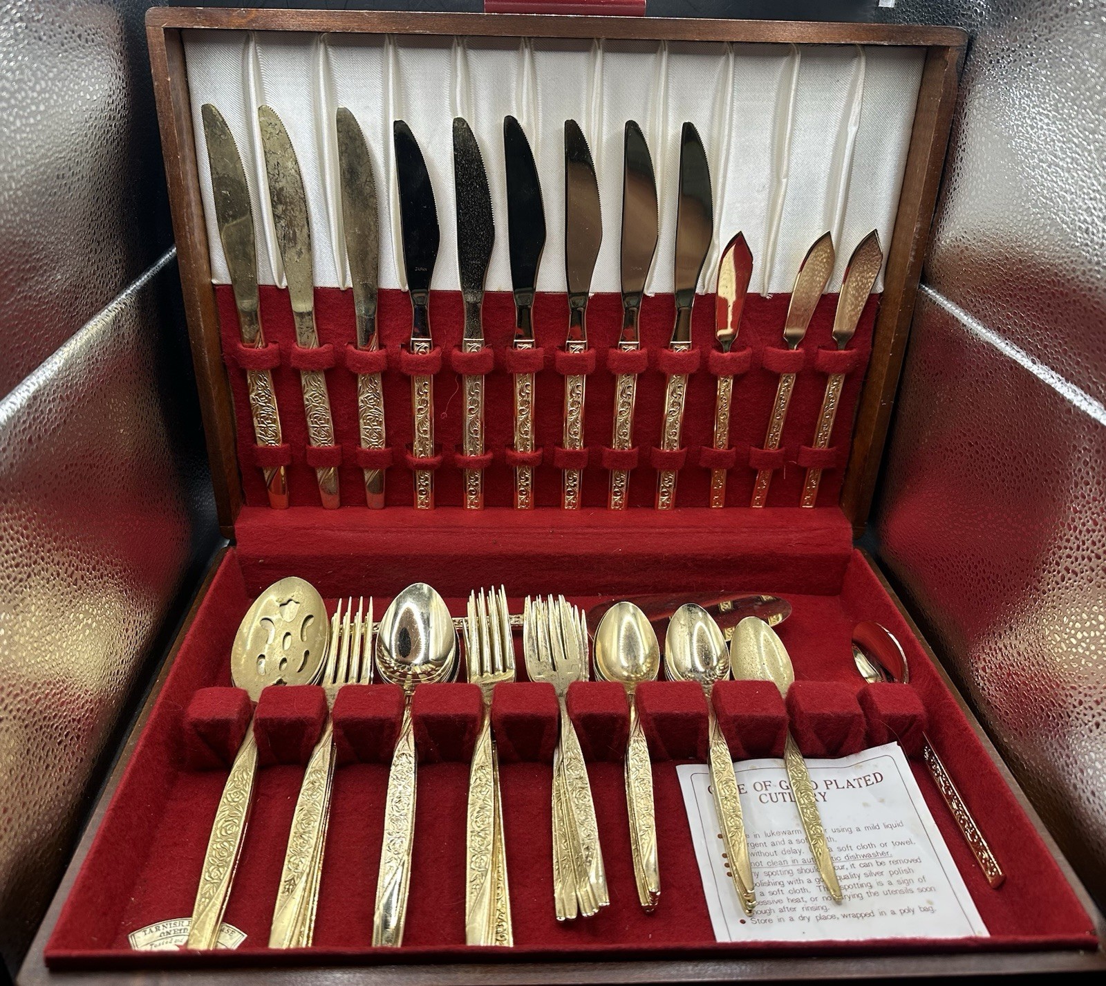 Nasco Caress Stainless Gold Plated Lot Of 37 + 14 Gold Pieces Marked Japan VTG