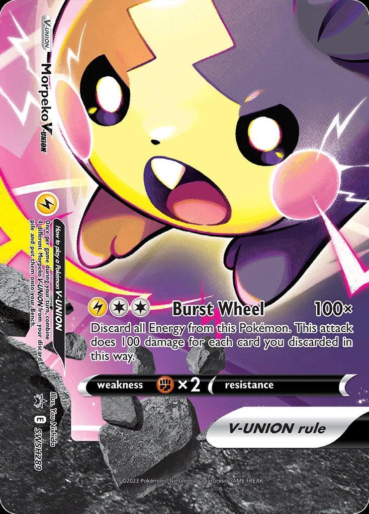Pokemon Morpeko V-UNION (SWSH289/332) SWSH Black Star Promos LP HOLO