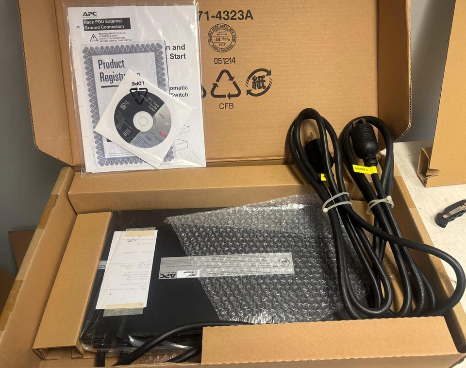 APC AP7752 Rack Mountable Automatic Transfer Switch 20A 120V - Image 2 of 3