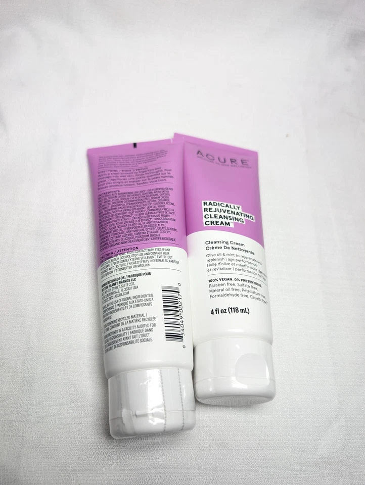 Crema limpiadora radicalmente rejuvenecedora ACURE 4 OZ (paquete de 2) Foto 2 de 3