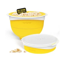 Opopop Silicone Popcorn Popper - Microwave Popcorn Maker Collapsible Bowl, BP...