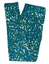 TC LuLaRoe Leggings Tie Dye Green Teal Size 12-18 NEW 196478
