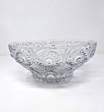 Antique BOV272 Bohemian Crystal-Crystalex Serving Bowl 10”