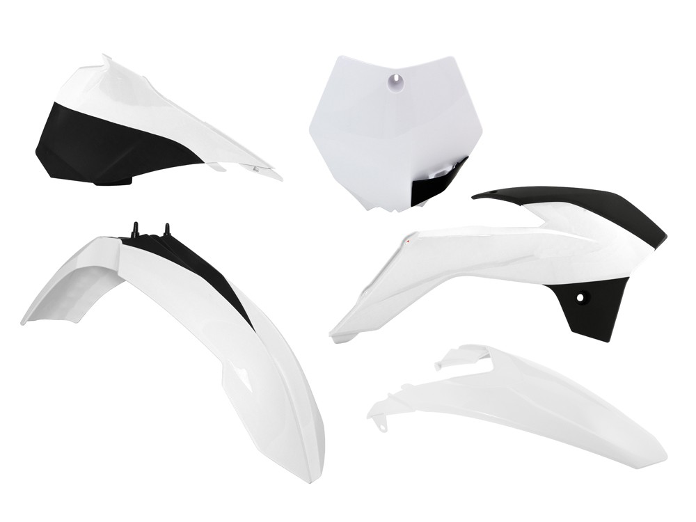 Rtech Plastic Kit Fits KTM SX 85 13-17 White