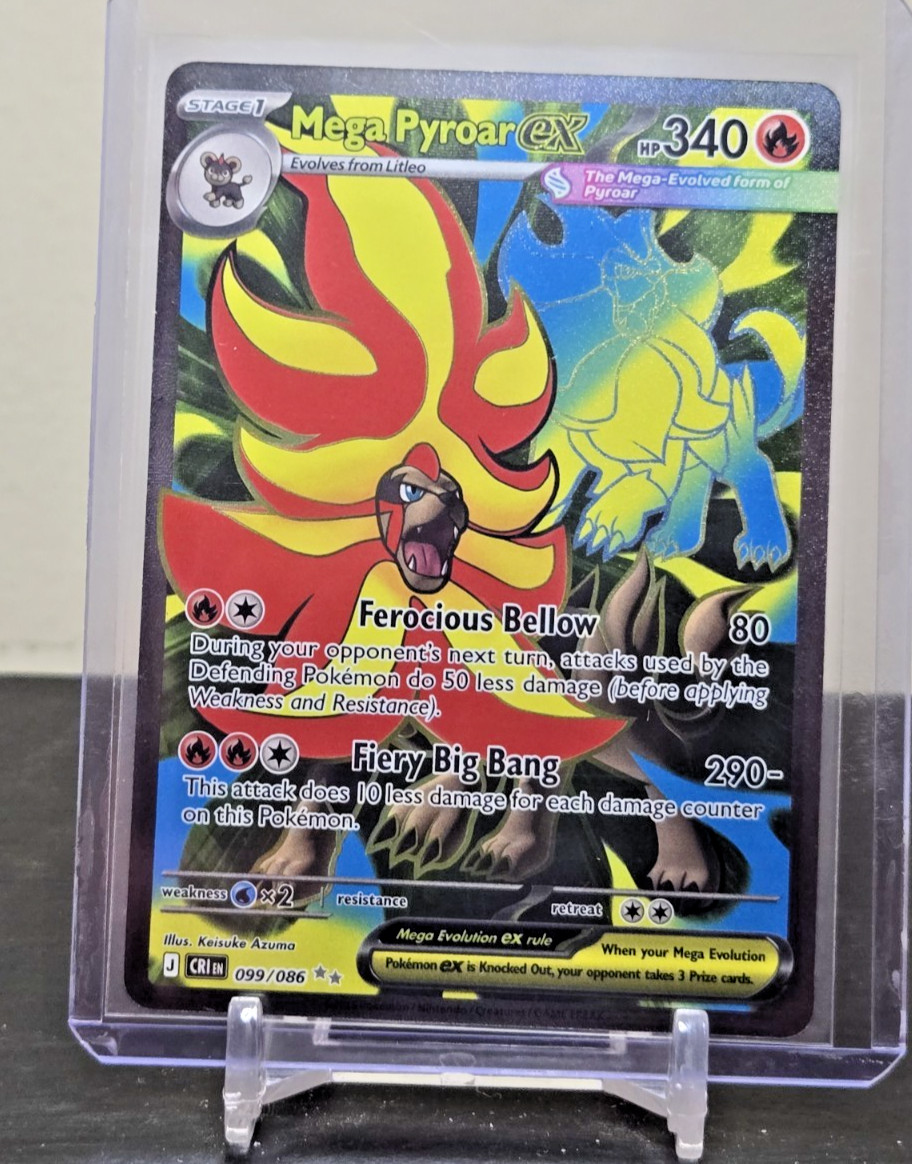 Mega Pyroar ex 099/086 Me04: Chaos Rising Holo