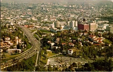 Hollywood - Los Angeles California CA : PANORAMIC SCENE d/24 BG4980
