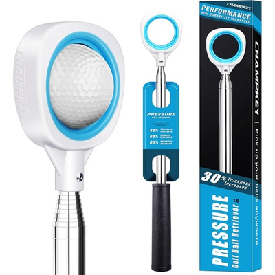 #ad CHAMPKEY Pressure Golf Ball Retriever Performance Version Thicken Stainless $32.49