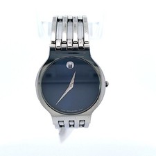 NEW MOVADO ESPERANZA LADIES SILVER TONE BLUE DIAL WATCH SRP 1295