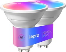 Lepro BG1 AI Smart GU10 Bulbs – WiFi Colour Changing Spotlight, Alexa/Google, 4