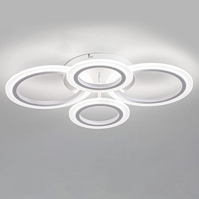 Shine LUEST 34W LED Ceiling Light with Remote, 3000-6000K Dimmable Modern Flush