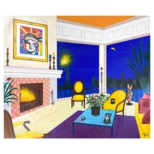 Fanch Ledan, "Liberty Interior" Limited Edition Serigraph on Canvas, AP Numbered