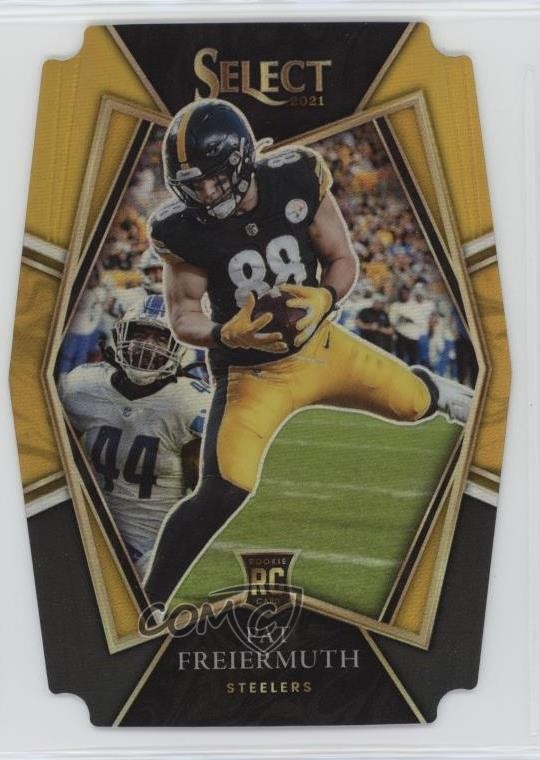 2021 Panini Select Black & Gold Prizm Die-Cut Pat Freiermuth #159 Rookie RC 1jt0