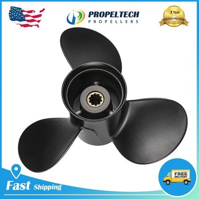 Aluminum 9.9 X 13 Outboard Propeller For Tohatsu/Mercury Engine 25-30HP 10 Tooth
