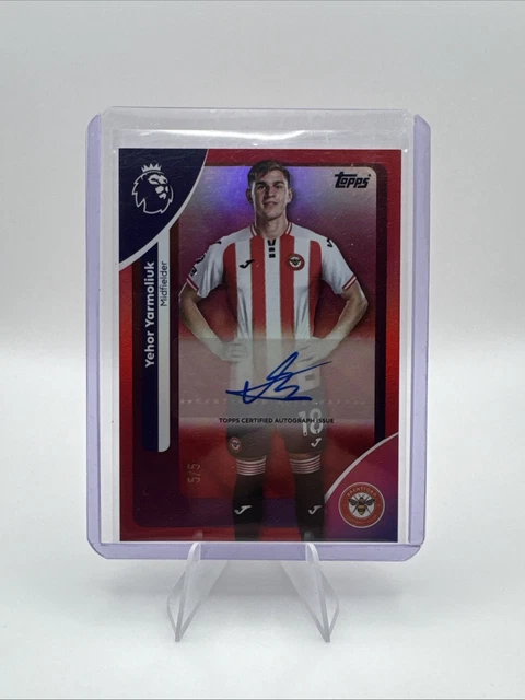 Yehor Yarmoliuk Auto Topps Premier League /5 Brentford