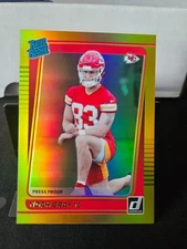 2021 Donruss Football Premium Gold Press Proof #309 Noah Gray Rookie