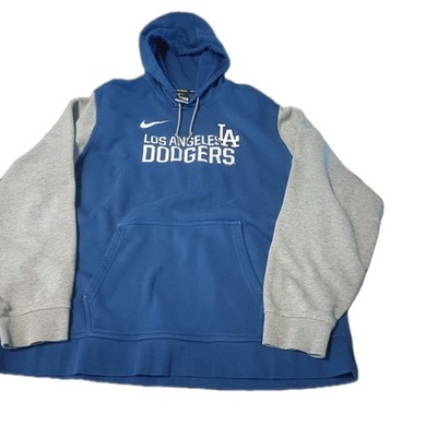 Nike Los Angeles Dodgers Hoodie MLB Blue/Gray Men's 3 XL Baseball Sm Stain 