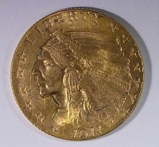 USA -  2-1/2 Dollars - Gold Indian Head - 1911