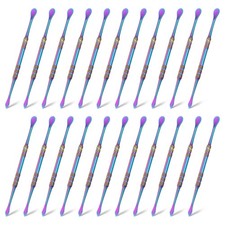 22pcs Wax Carving Tool 4.8" Stainless Steel Sculpture Tools Multicolored Plated